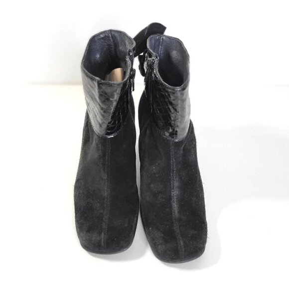 Shoe be Do Suede Ankle Boots Womens Size  4 EU 34 Made in Italy - Picture 8 of 14